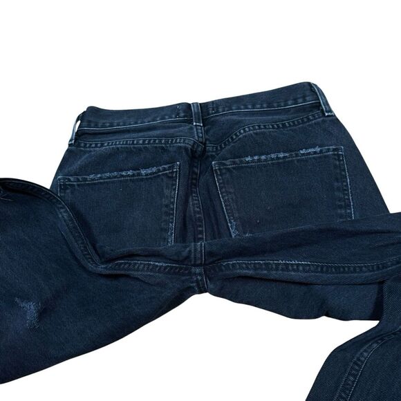 AGOLDE Cherie High Rise Straight Leg Jeans Distortion Black Women's Size 25 - Picture 9 of 15